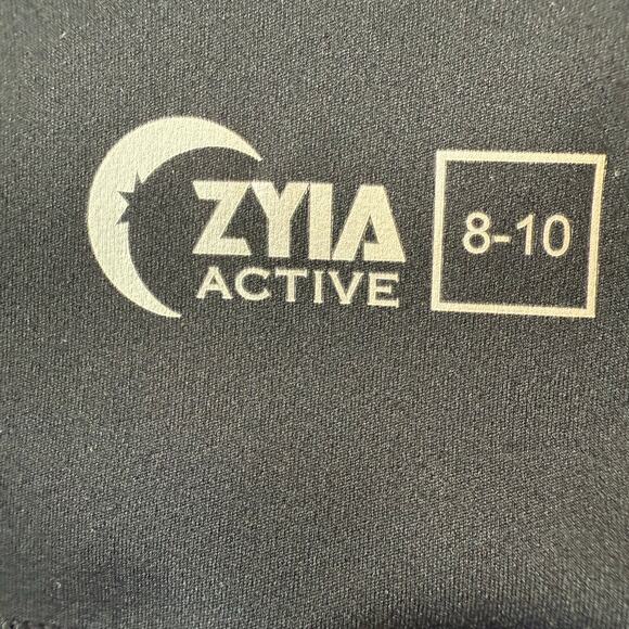 Zyia Active 3/4 Leggings Women’s 8-10 Black Camo Mesh Side Pocket Athletic - Picture 5 of 8